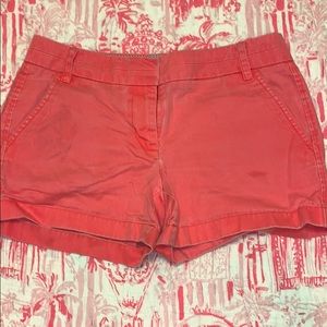 J. Crew 4” Hot Pink Chino Shorts